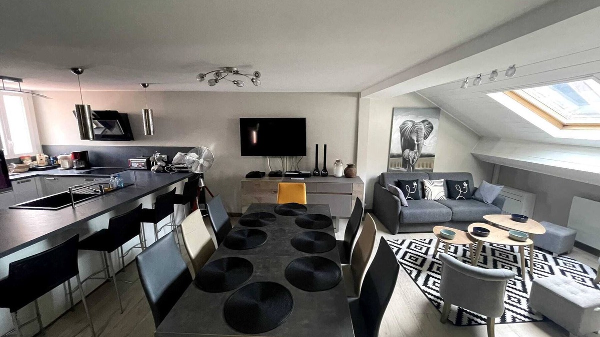 Annecy Old Town Apartment | Modern duplex loft in the heart of Annecy's old town for 10 people