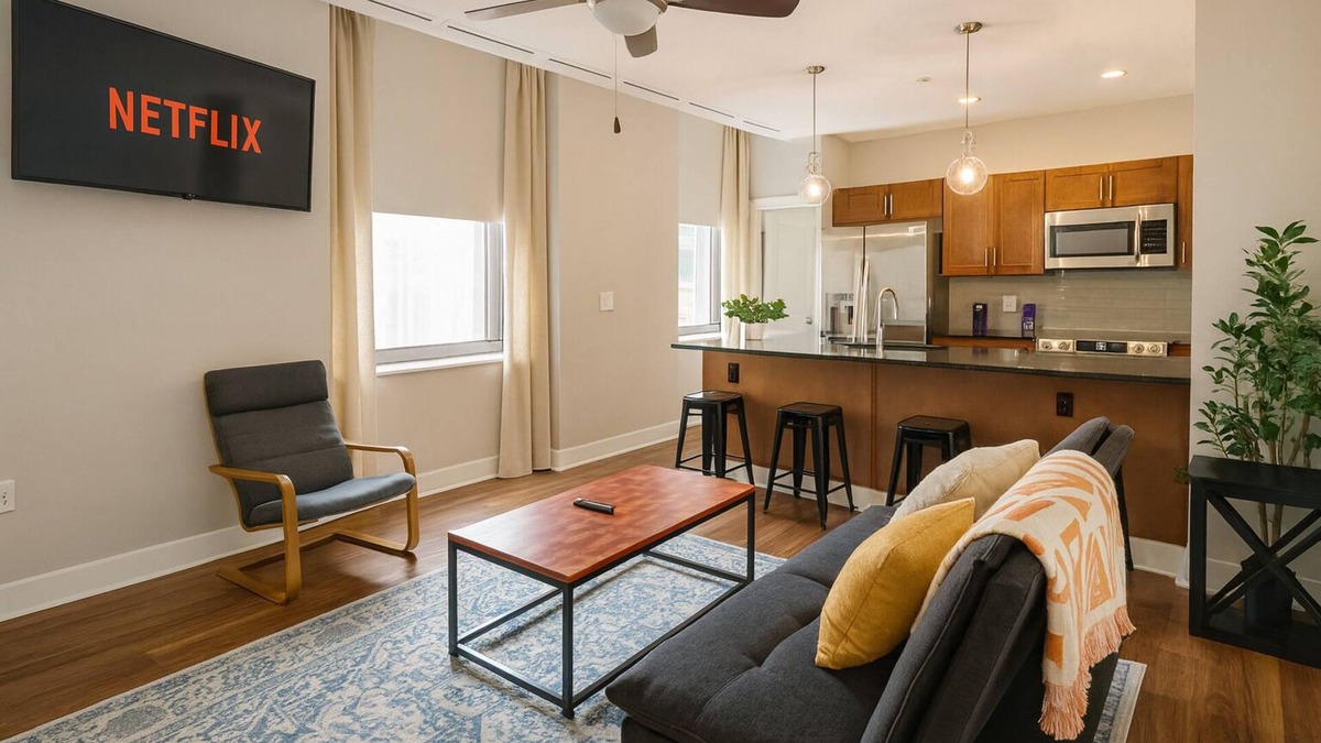 Downtown Cleveland Apartment | Modern Getaway Steps from Everything