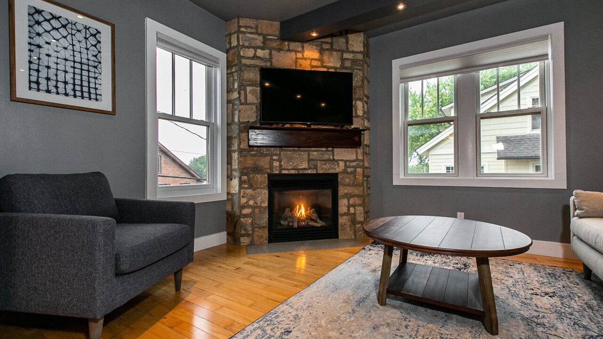 Dubuque House | Modern home in historic neighborhood with lower level game room by Loras College