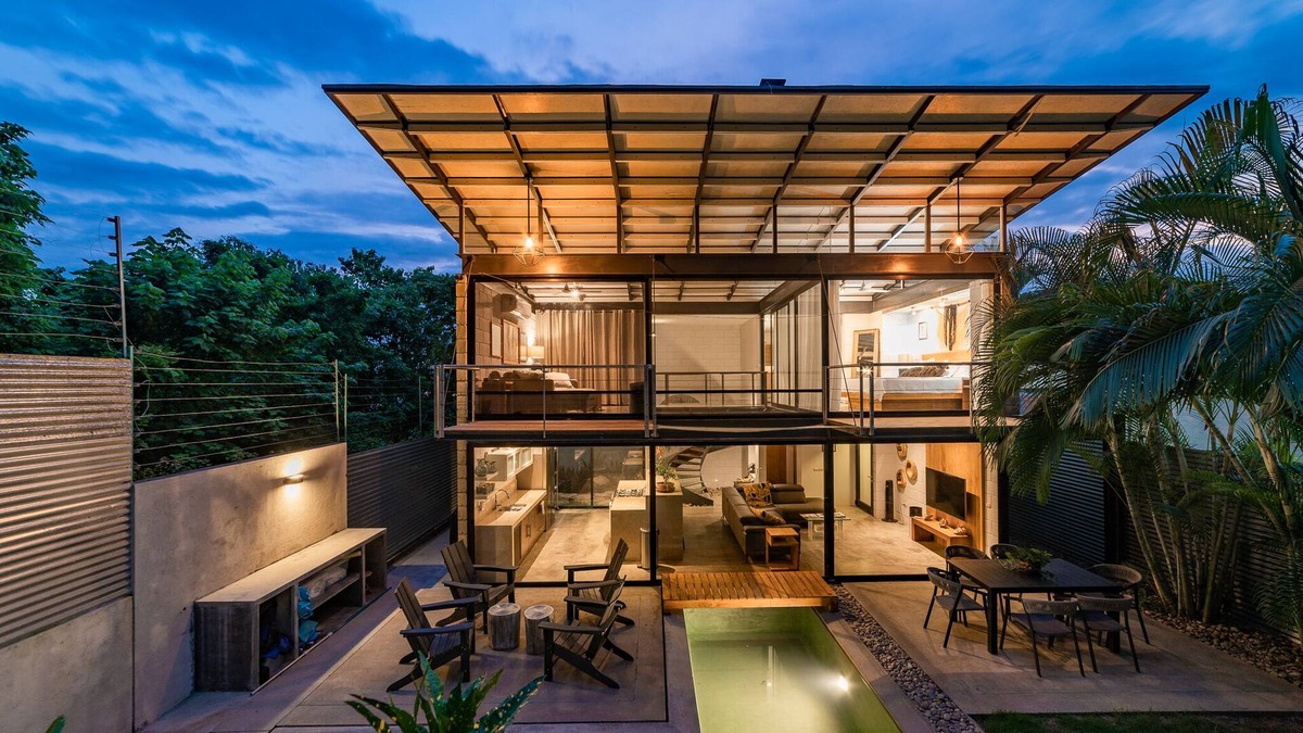 Crucecita Villa | Modern Home W/ Pool Overlooking Lush Greenspace
