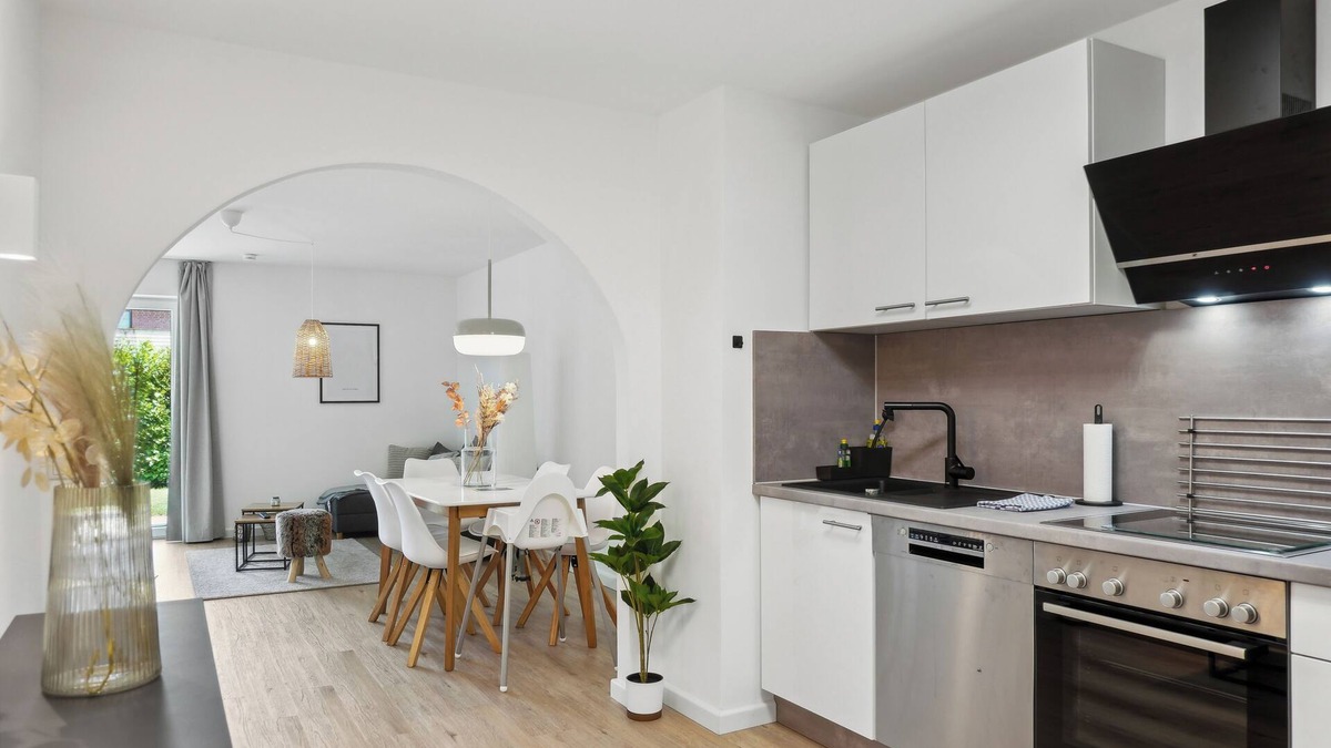 Westerdeichstrich Apartment | Modern KüstenHygge 1 with garden & parking space