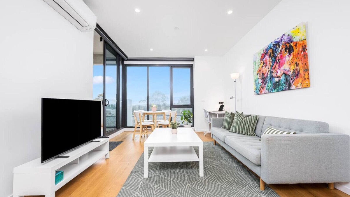 Heidelberg Heights Apartment | Modern Luxe Charm with Balcony Parking Gym