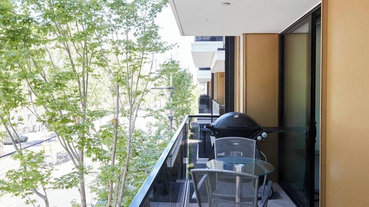 North Melbourne Apartment | Modern Minimalism Slate Chic in the City