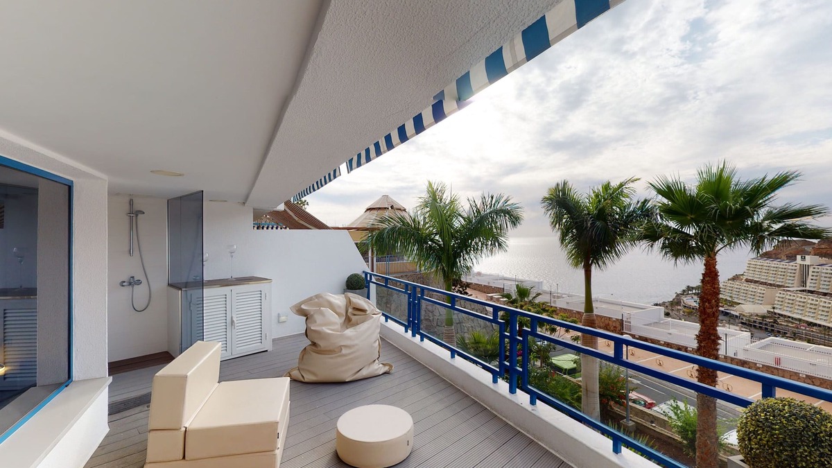 Taurito Apartment | Modern, newly renovated apartment with large terrace and sea view.