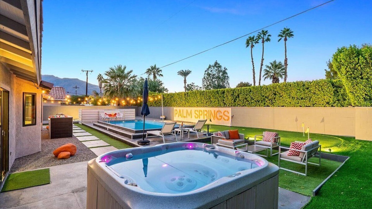 Racquet Club South House | Modern Palm Springs Oasis, Pool/Spa, 4Be/2Ba Pool and Spa Close to downtown