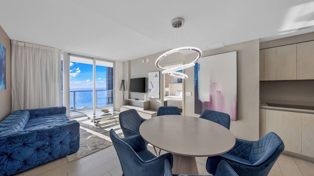 Hollywood South Central Beach Condo | ★ Modern Panoramic Escape With Stunning Ocean Views & Steps From the Beach