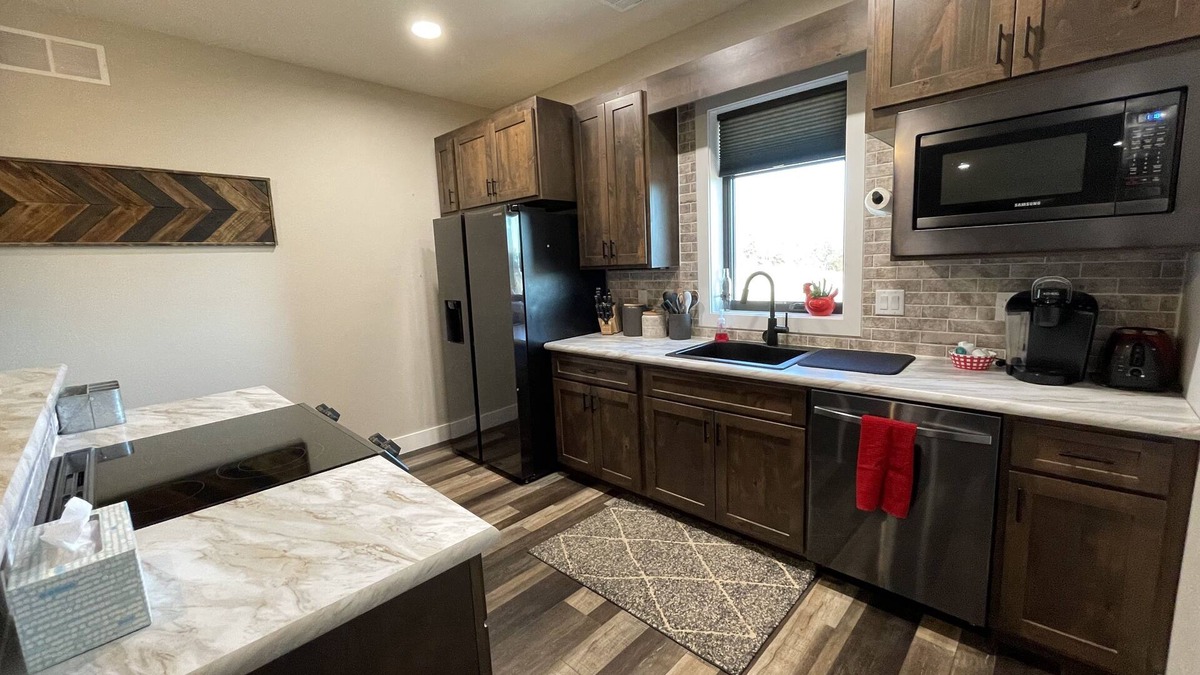 Salina Apartment | Modern rustic stay at The Bunkhouse outside of Salina