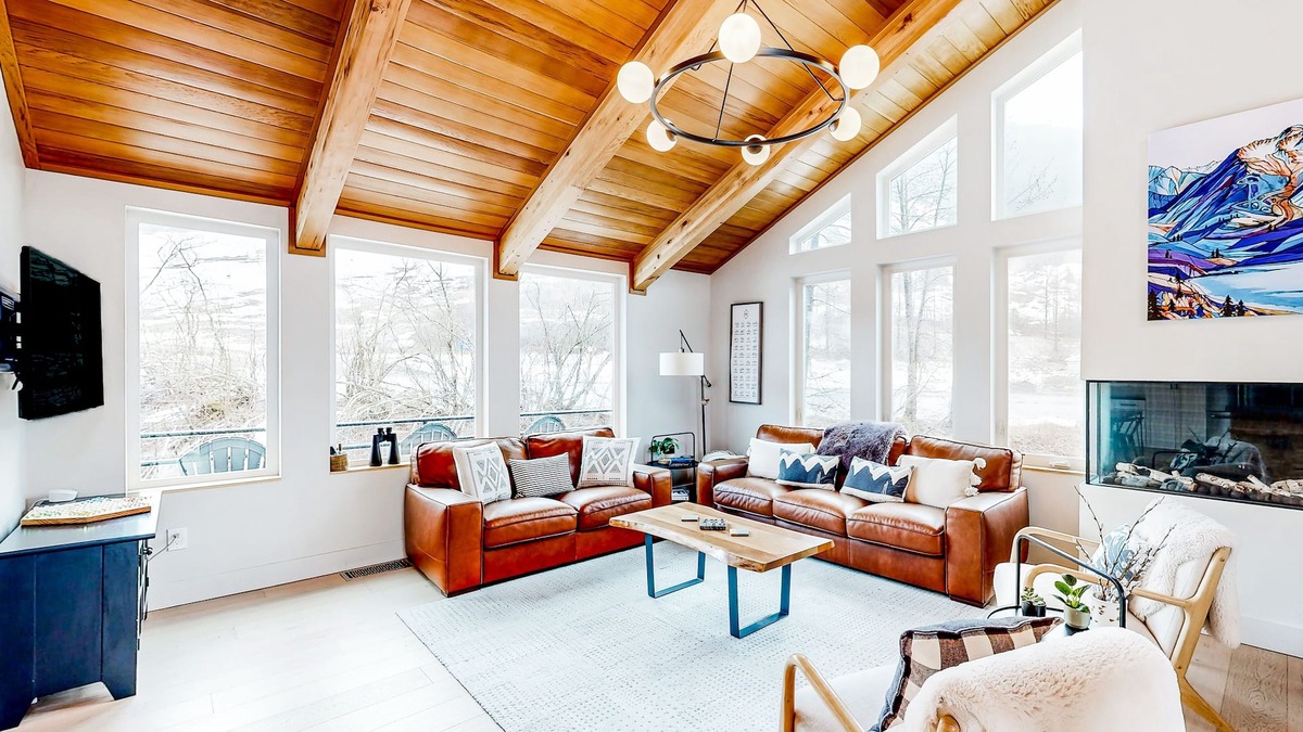 Alyeska Condo | Modern townhouse with private hot tub, mountain views, & natural light