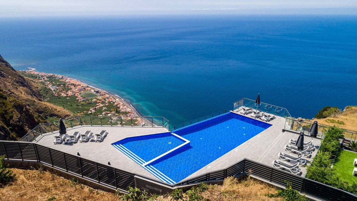 Paul do Mar Apartment | Modern villa, shared infinity pool | SunsetCliff 1
