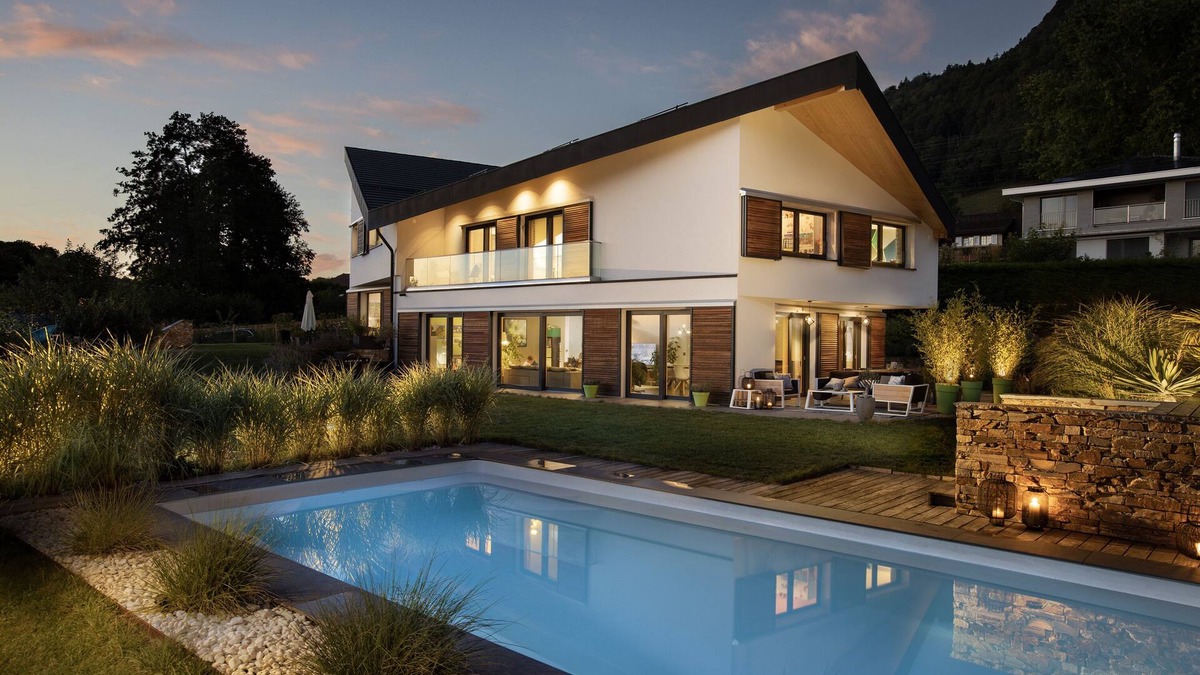 Blonay Villa | Montreux Holiday Home (Modern Villa) with view on the lake & the mountains