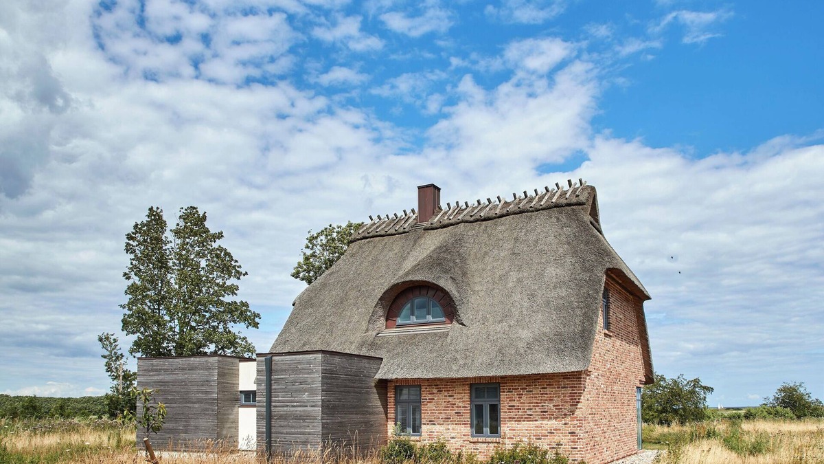 Nieby House | Mooreiche das Atelierhaus Unter Reet für bis zu 8 Personen &direktem Seeblick