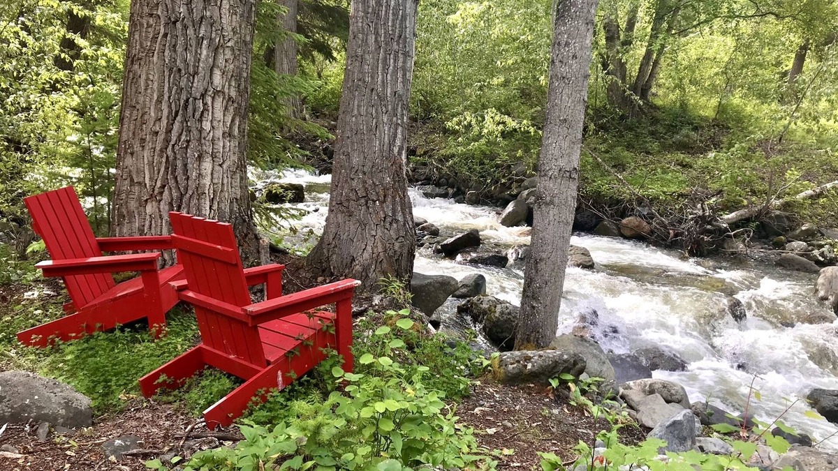 Kamloops RV Rental | Mountain forest retreat - safari tents by private creek, minutes from Sun Peaks