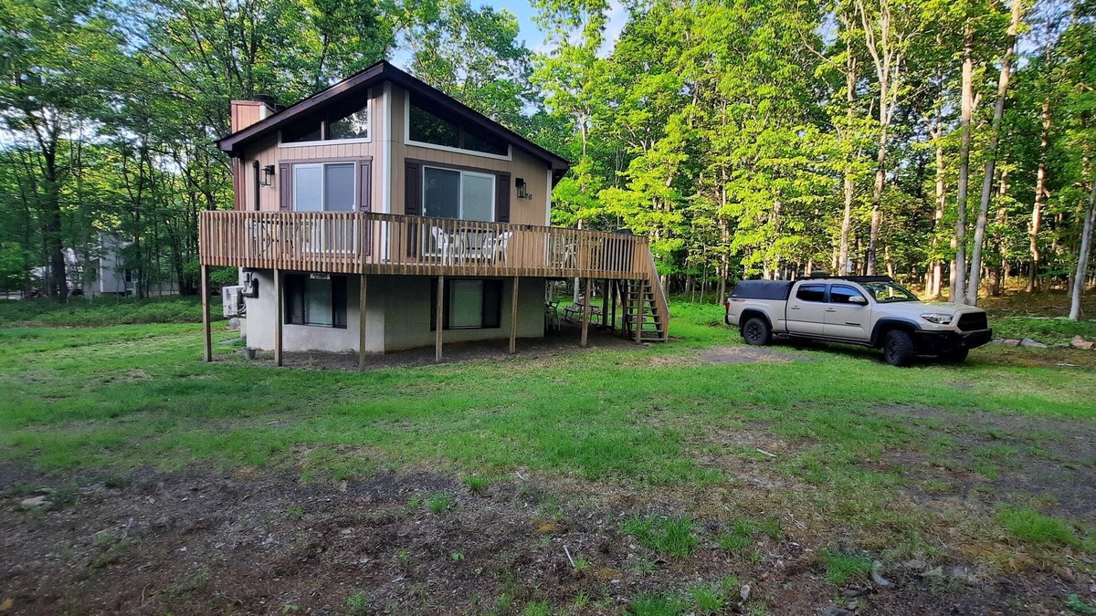 Albrightsville House | Mountain & Lake Chalet in Private Towamensing Trails Lake Community