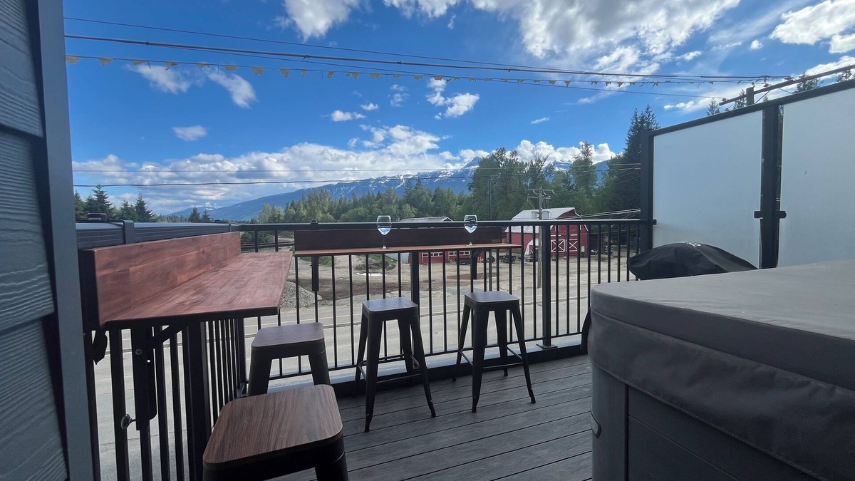 Revelstoke Condo | Mountain View Retreat w/Private Hot Tub! Central to All Fun.