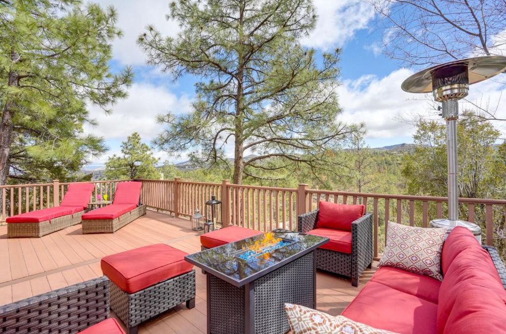 Mountain Club House | Mtn Views and Multi-Level Deck Prescott Paradise!