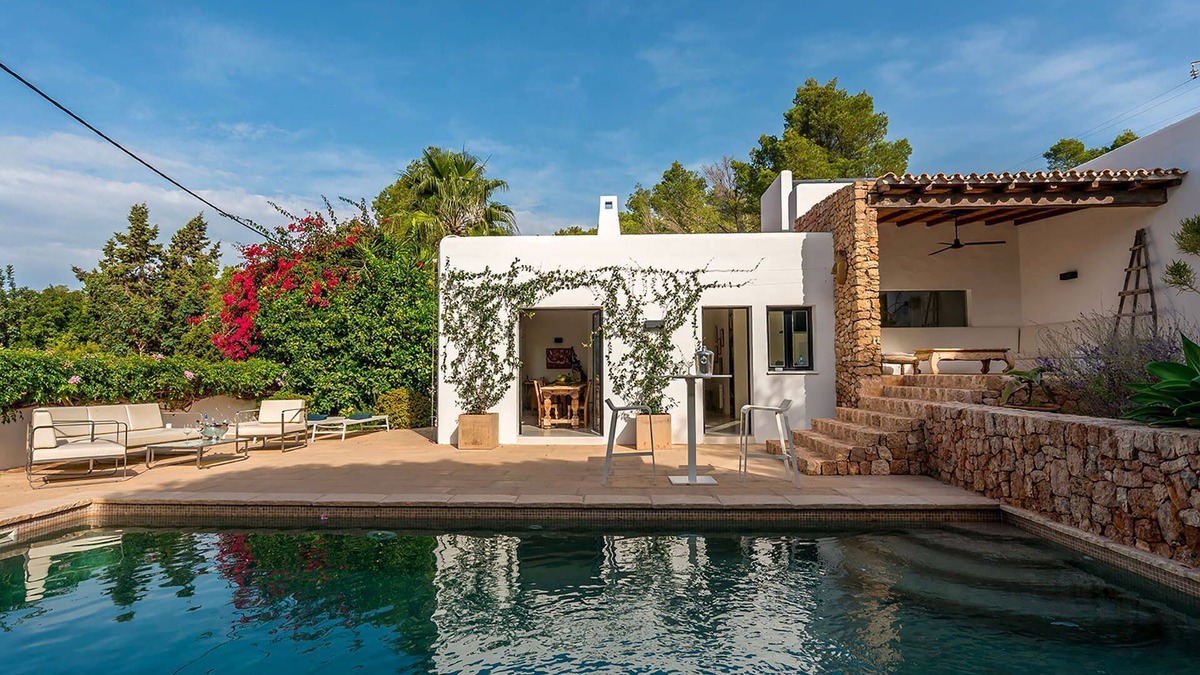 Sant Antoni de Portmany Villa | My Rental Homes - Can Blanca with private swimming pool, nice garden and barbecue