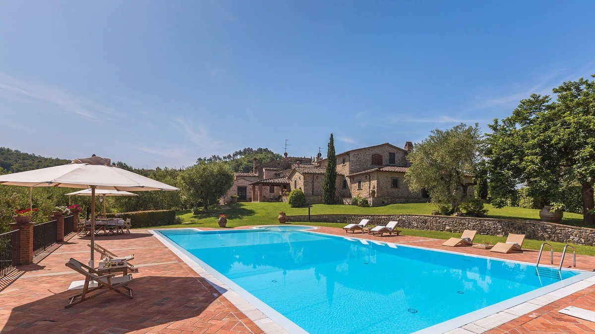 Monsummano Terme Villa | My Rental Homes - Villa del Colle with private swimming pool and covered patios