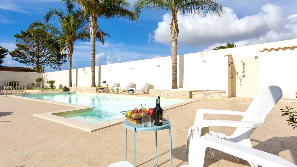 Trappeto Villa | My Rental Homes - Villa Indaco with solarium area, private pool and barbecue