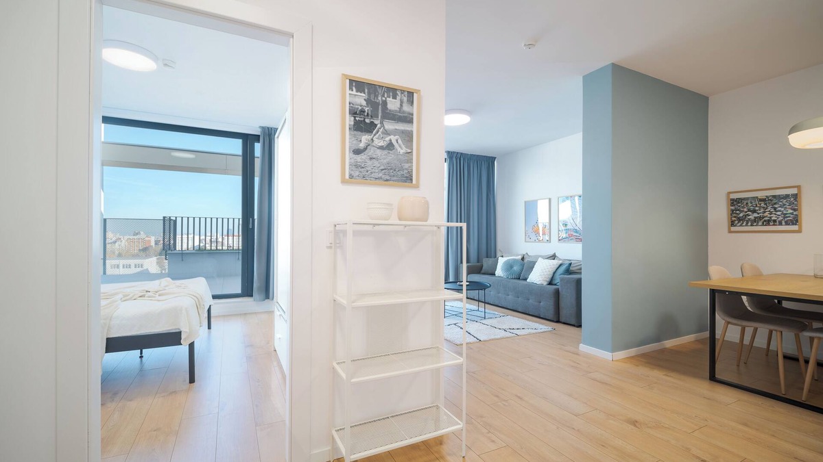 Studentski Grad Apartment | Mycampus/4 guests/panorama terrace/UNSS/803