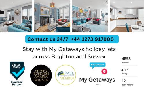 Brighton City Centre House | Narrow House - Free Parking By My Getaways