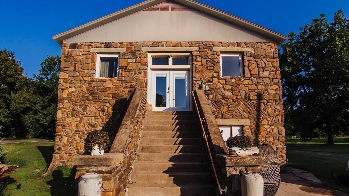 Rudy House | Native stone church house