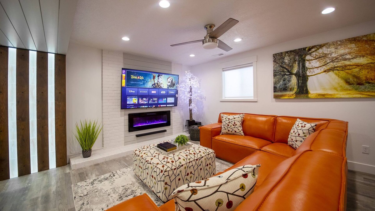 Orem Apartment | Natures Best Modern - Amazing GETAWAY, 2- Person LED Shower, 75" TV, King Bed