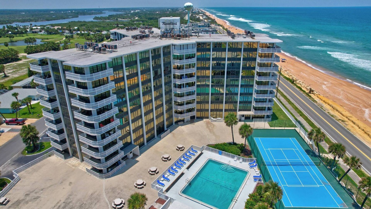 Flagler Beach Condo | Nautilus Sunset Escape | Flagler Beach | Intracoastal Water Views | Beach | Pool | Tennis