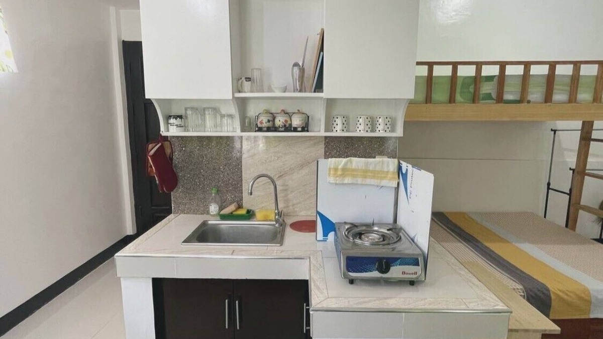 Kaputian Beach Apartment | Near white-sand beaches! Studio type w/A/C & kitchen @ Talikud Island.