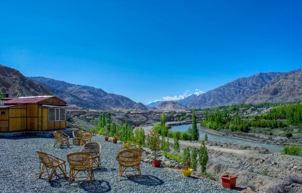Ladakh Resort | Neryok's Indus view