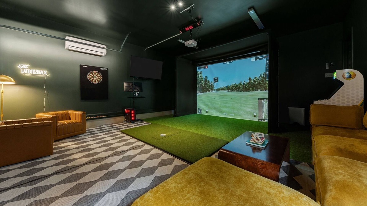 Pinehurst House | NEW 6BR 4BA w/Golf Sim Hot Tub Sauna Game Room