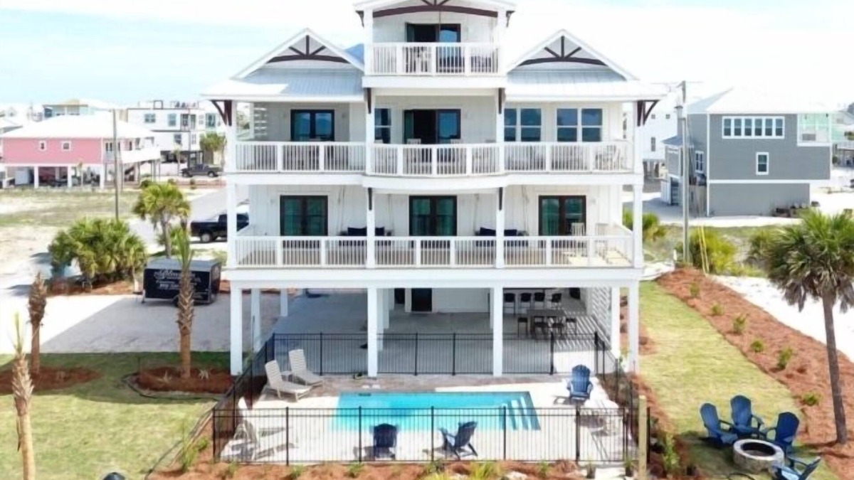 Mexico Beach House | New 7BR/7BA Beachfront House with private heated POOL, Views from every room