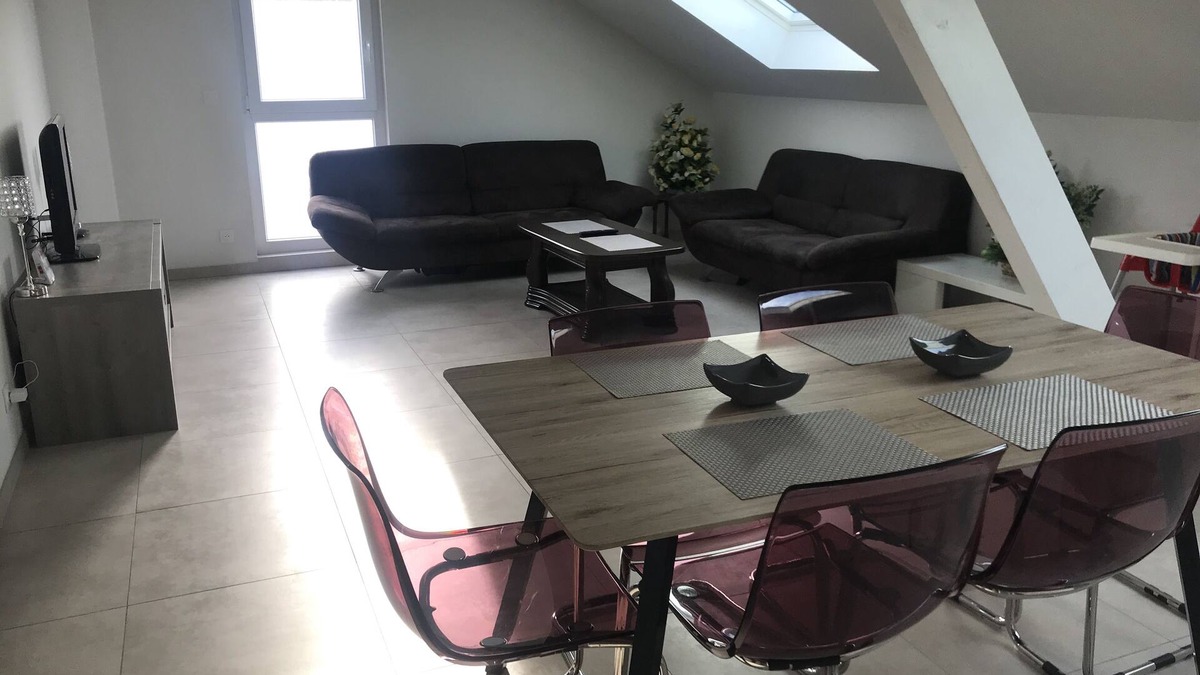 Wittenheim Apartment | New accommodation, 3 bedrooms, living room, fully equipped kitchen.