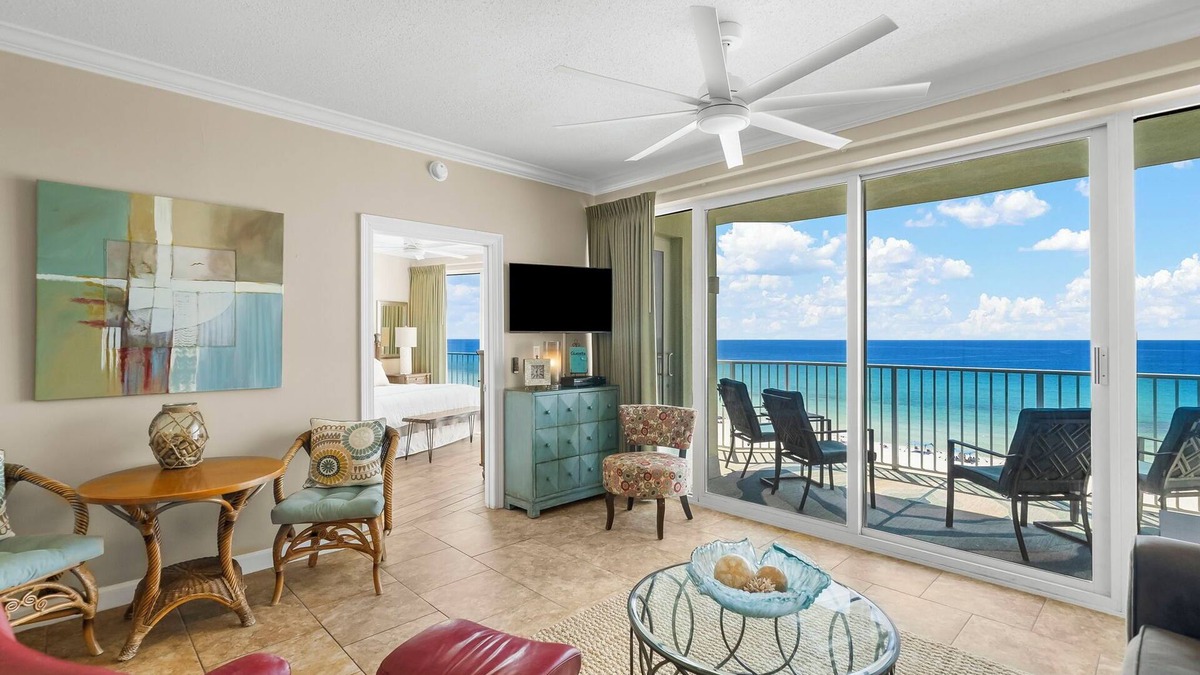 Panama City Beach Condo | NEW Boardwalk Beachfront 603 Updated, Heated Pool, Hot Tub, FREE GOLF and TIX