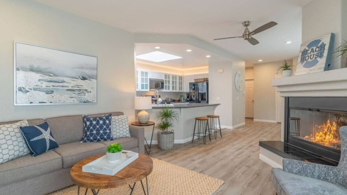 Ocean Beach Condo | NEW Charming Beach Style Condo Steps to the Sand