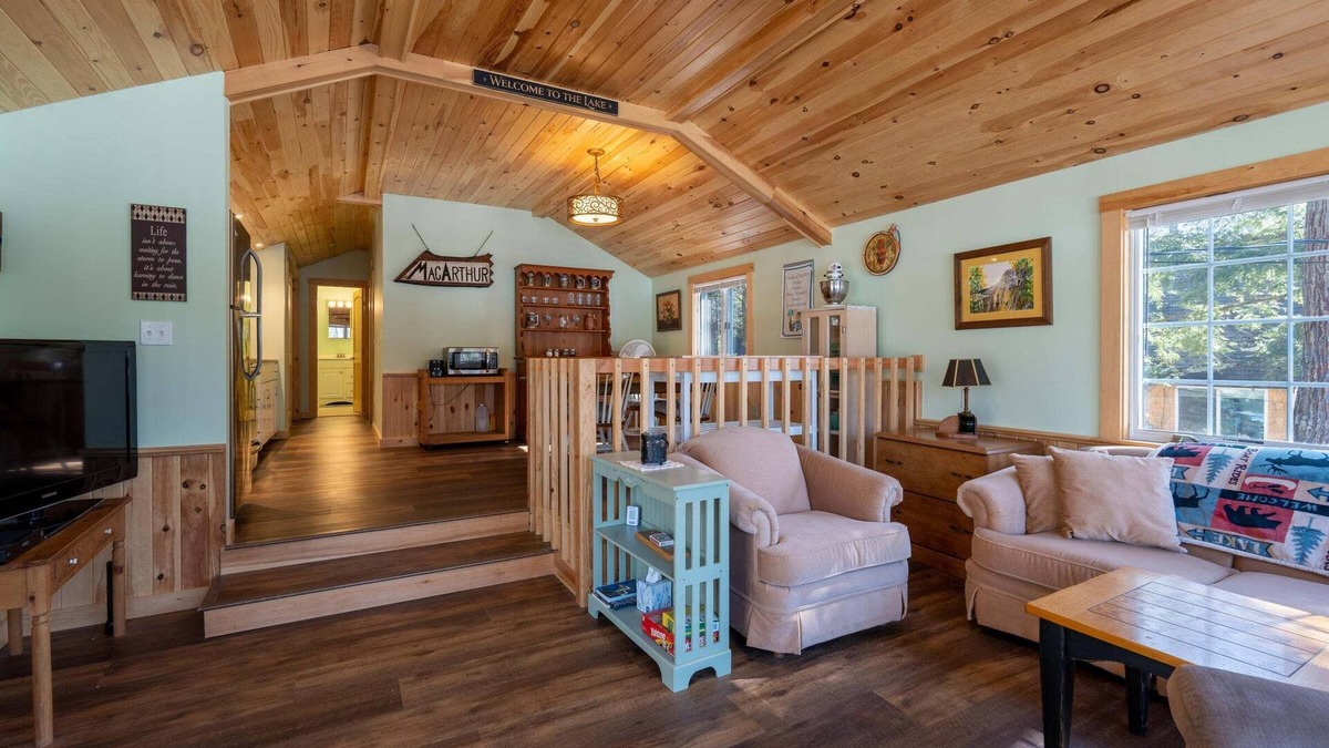 Oxford Cottage | New for 2024! Cozy 2 bedroom cottage on serene Hogan Pond.