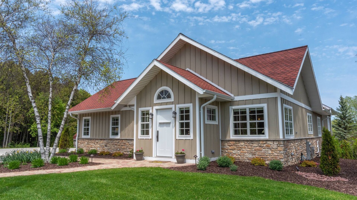 Fish Creek House | New home sleeps 10 downtown Fish Creek!