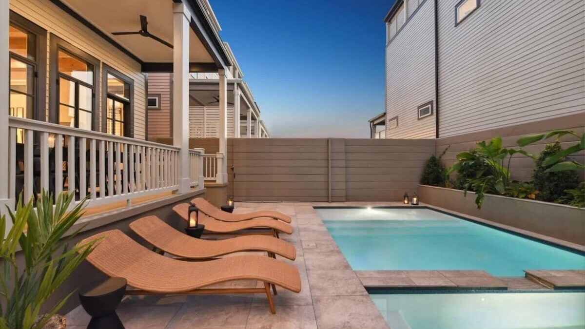 Faubourg Lafayette House | New Luxury Home | Heated Pool & Spa