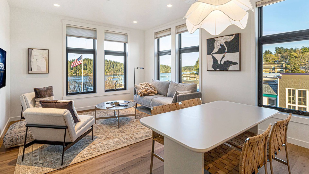 Friday Harbor Condo | New Luxury Penthouse! Stunning Water and Town Views!