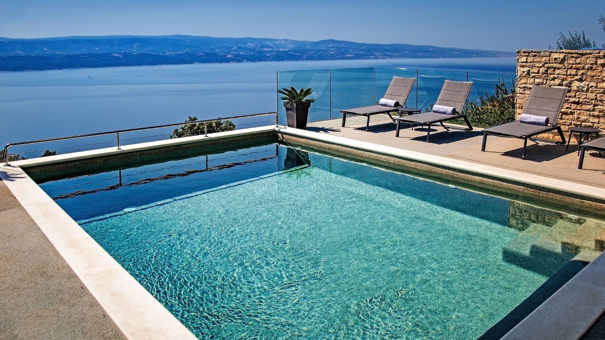 Celina Villa | New Luxury Villa Dispet with sea views, pool, hot tub, cinema and gaming room