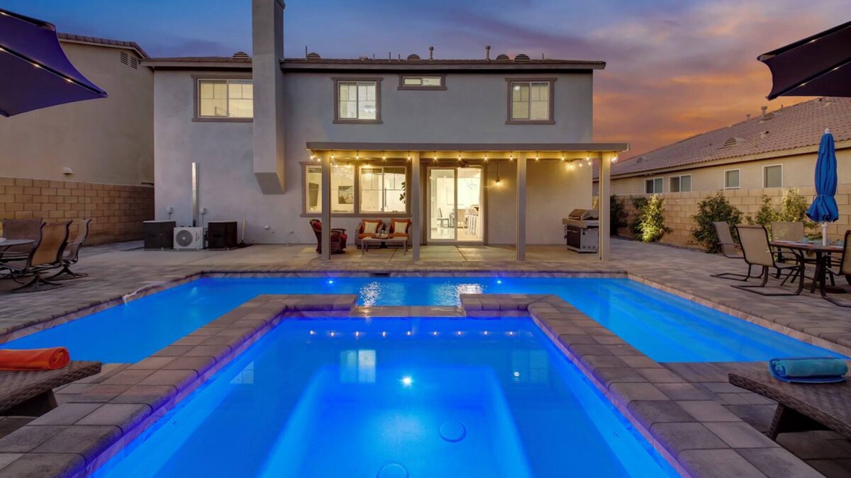 Coachella House | New Luxury Villa - Pool Spa Game Heaven
