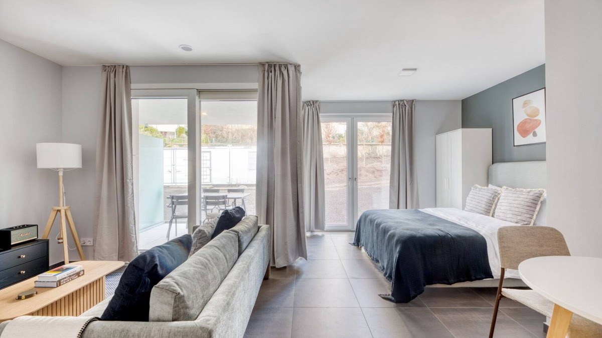 Muhlenbach Apartment | New Mühlenbach Studio w/Balcony & Elevator nr bus station, by Blueground