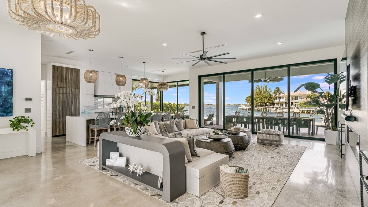 Ocean Ridge House | New Modern House on Point Intercoastal Lot across the street from the Ocean