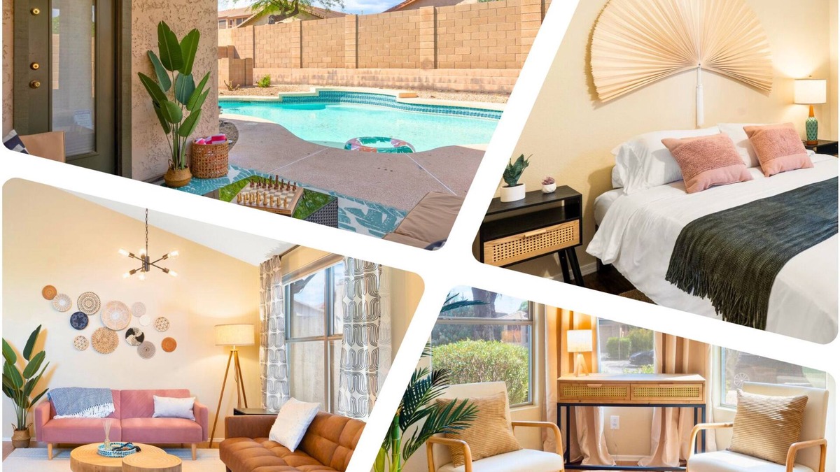 Desert Ridge House | !NEW! POOL+ Pet Friendly 3BR! Modern Family Oasis
