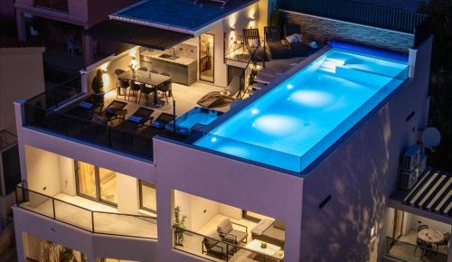 Stanici Villa | NEW Seaview Villa Gabriel with private heated pool and a Hot-tub