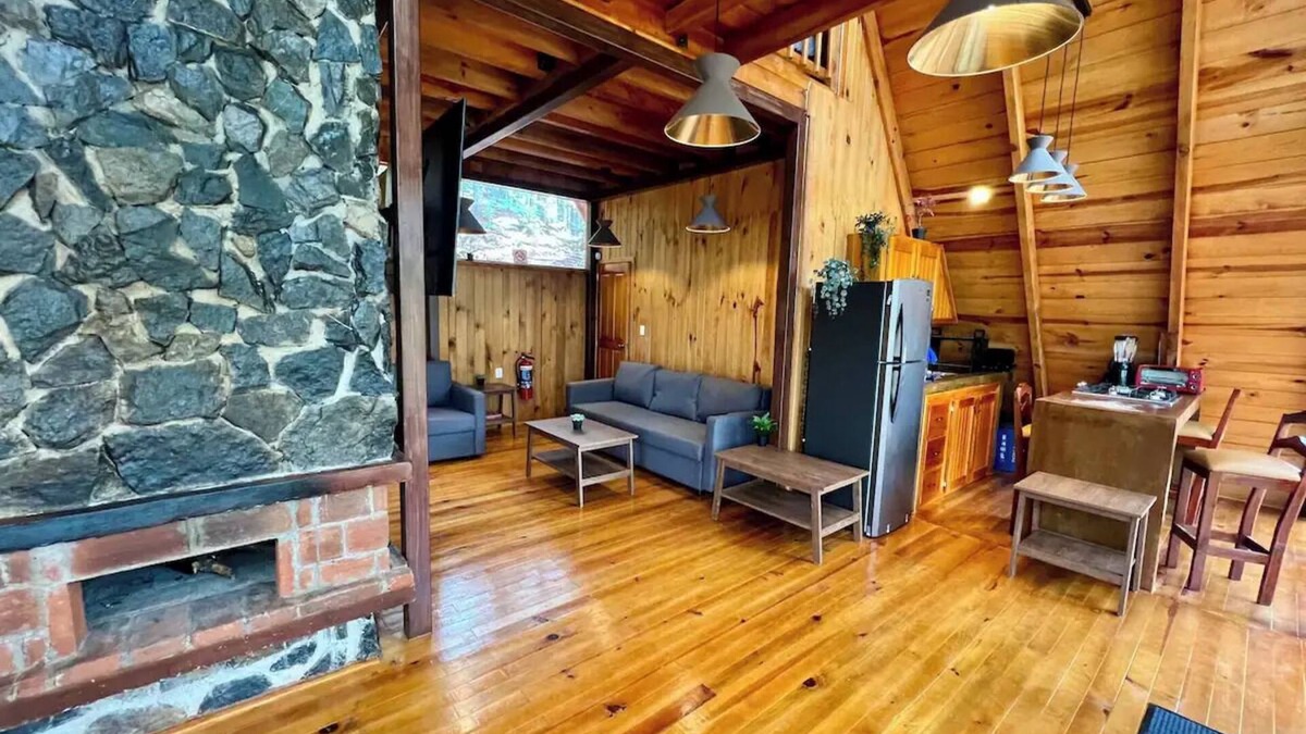 San Jose del Pacifico Ski Chalet | New Secret Chalet in Magic Forest with Starlink