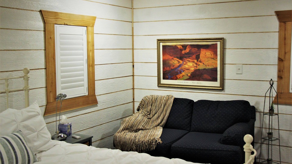 Weatherford House | New, two room detached guest suite.
