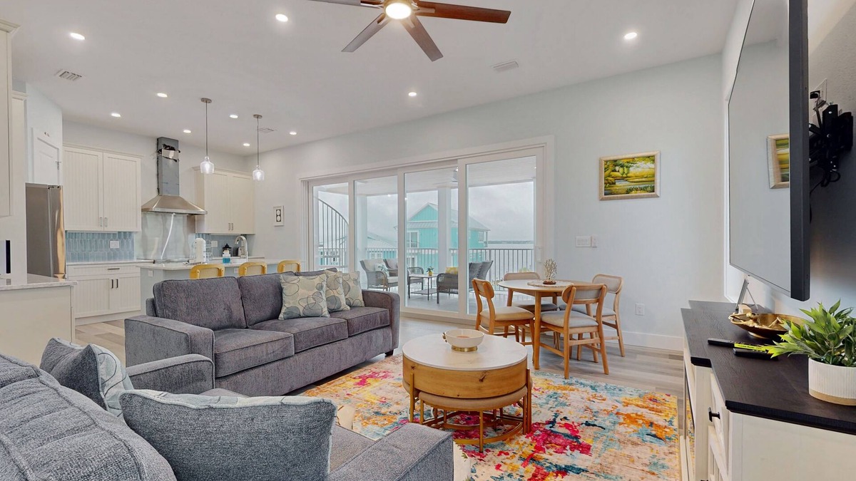 Navarre Beach House | Newly built home near beach with sound view, balcony, WiFi, W/D & AC