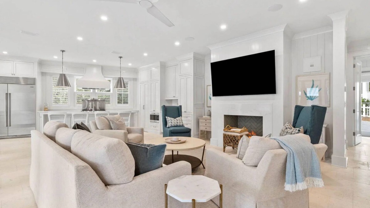 Seaside House | Newly Designed Custom Seaside Home with 6 Bedrooms + Next to Adult Pool/Fitness Center