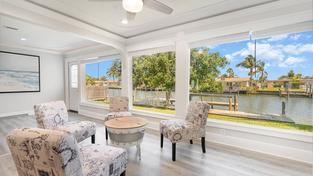 Cocoa Isles House | Newly remodeled. Waterfront. 7 min walk from the beach!