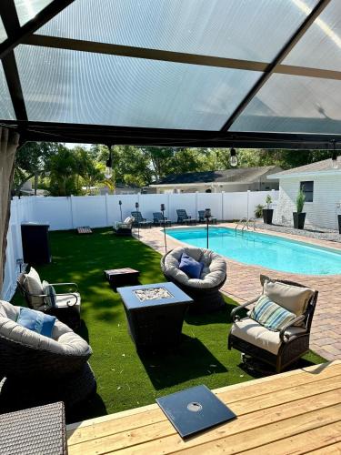 Sun Bay South House | Newly Reno - Backyard Oasis, South Tampa Pool Home